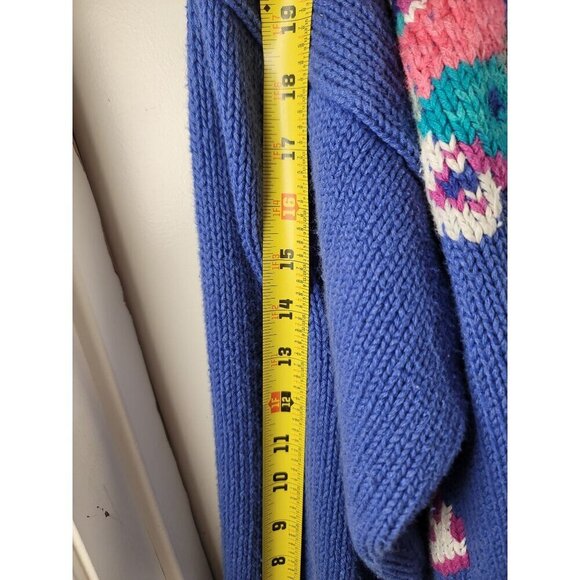 Vintage Point Of View Collection Floral Cardigan Sweater Women's Size M Acrylic - Picture 5 of 14